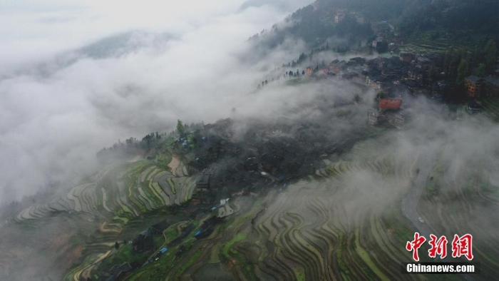 貴州從江：水墨梯田