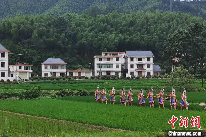 圖為江西省吉安市青原區(qū)東固畬族鄉(xiāng)六渡民族村?！「呦乳L(zhǎng) 攝