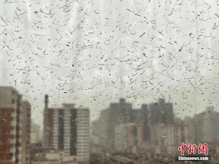 北京迎沙塵大風天氣 “泥雨”從天而降