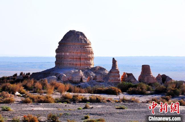 圖為世界文化遺產(chǎn)甘肅鎖陽城塔爾寺遺址。　張碩 攝