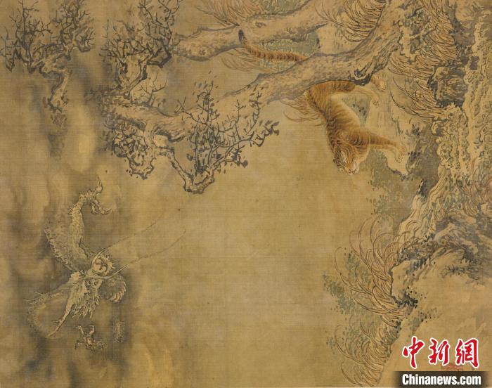 清代沈銓《花鳥(niǎo)走獸冊(cè)》?！∩虾２┪镳^ 供圖