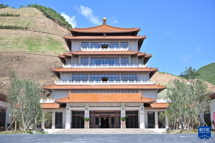 中國(guó)國(guó)家版本館中央總館文瀚閣外景。新華社記者 李鑫 攝