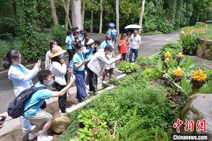 中外青年來到華南國家植物園 宋禎儀 攝