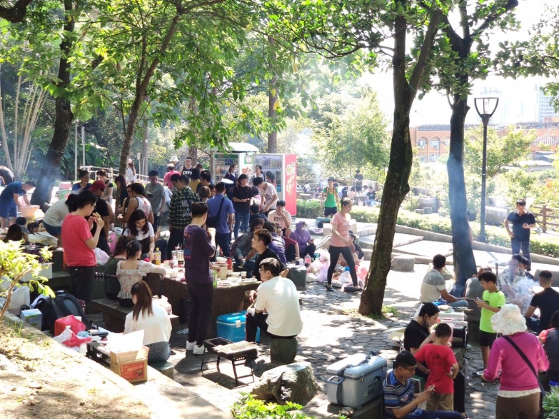 　　資料圖：桃園市虎頭山公園烤肉區(qū)。圖片來源：臺(tái)灣“中時(shí)新聞網(wǎng)”賴佑雄攝