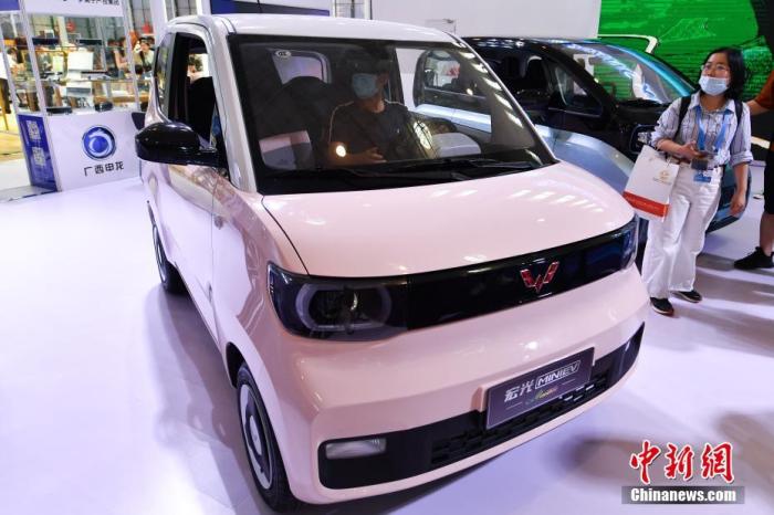 資料圖：五菱宏光MINI EV。 <a target='_blank' href='/'>中新社</a>記者 崔楠 攝