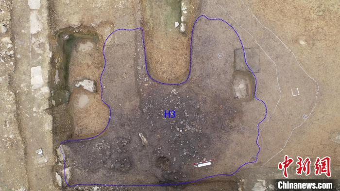 圖為重慶涪陵小田溪墓群考古的H3區(qū)域?！≈貞c市文物考古研究院供圖