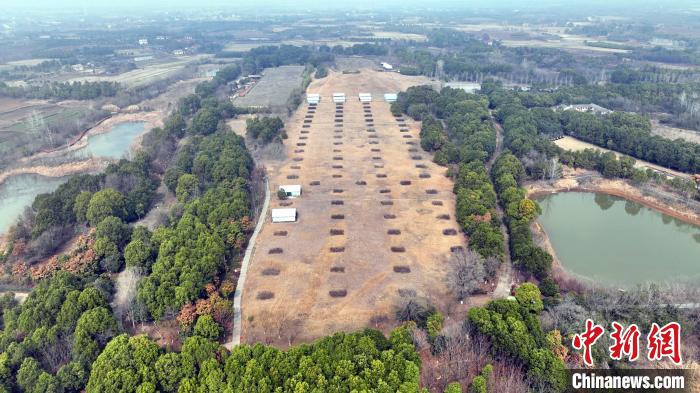 熊家冢主冢及殉葬墓?！≈苄橇?攝