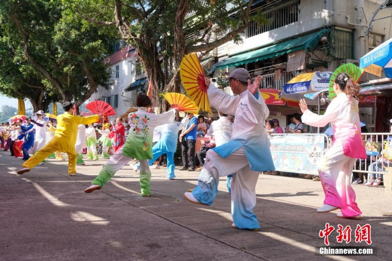 香港長洲太平清醮飄色巡游在長洲舉行