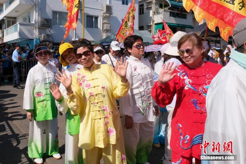 香港長洲太平清醮飄色巡游在長洲舉行