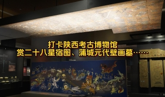 兩岸媒體打卡陜西考古博物館 賞二十八星宿圖、蒲城元代壁畫墓…